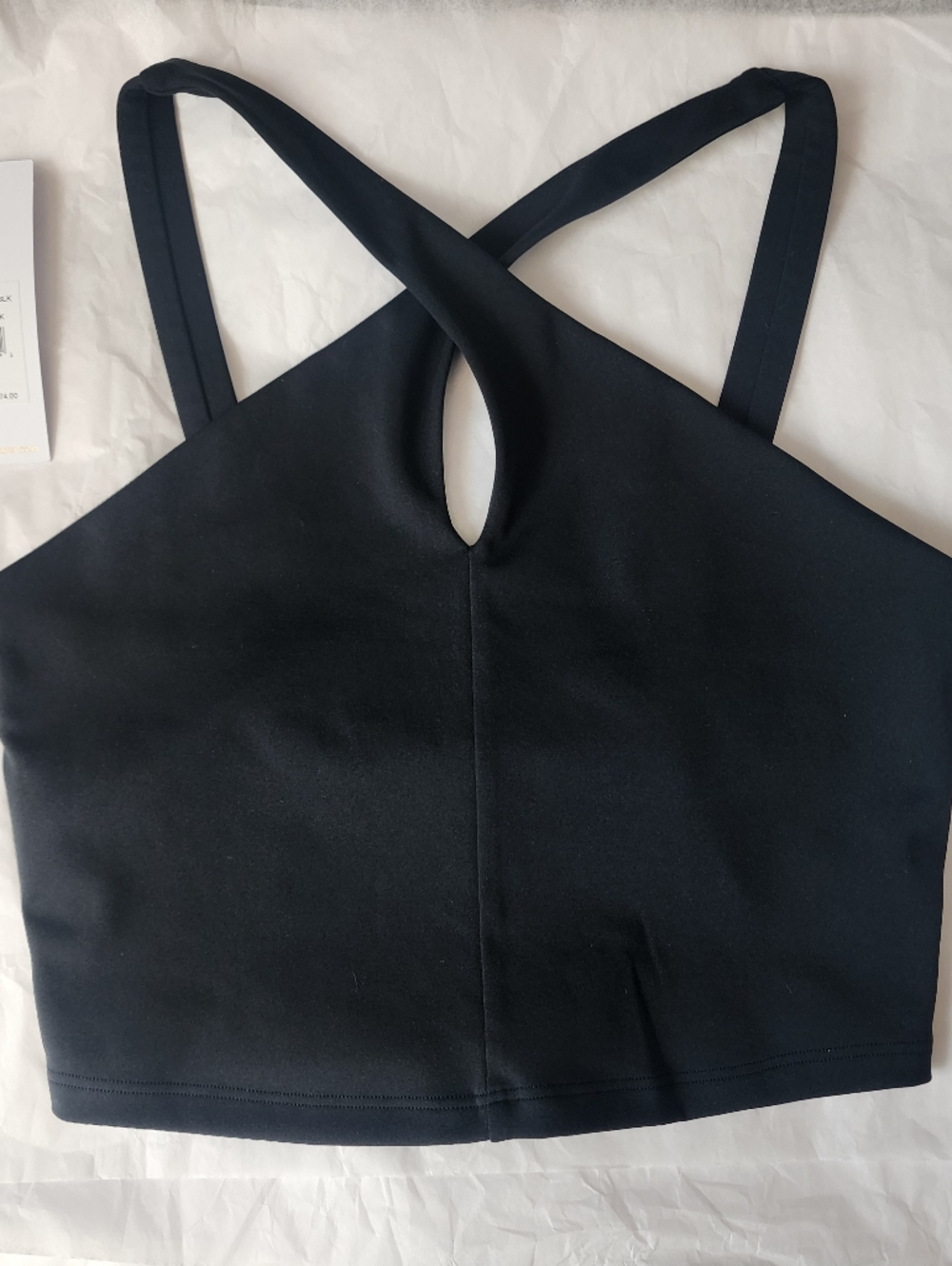 Spiritual Gangster Black Cross Halter Sports BRA nwot XS Yoga Pilates Activr Gym